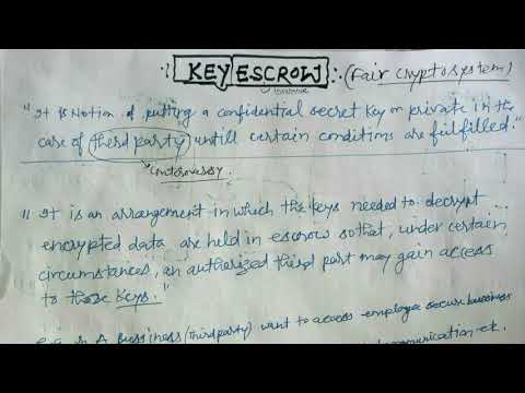 key escrow in Hindi