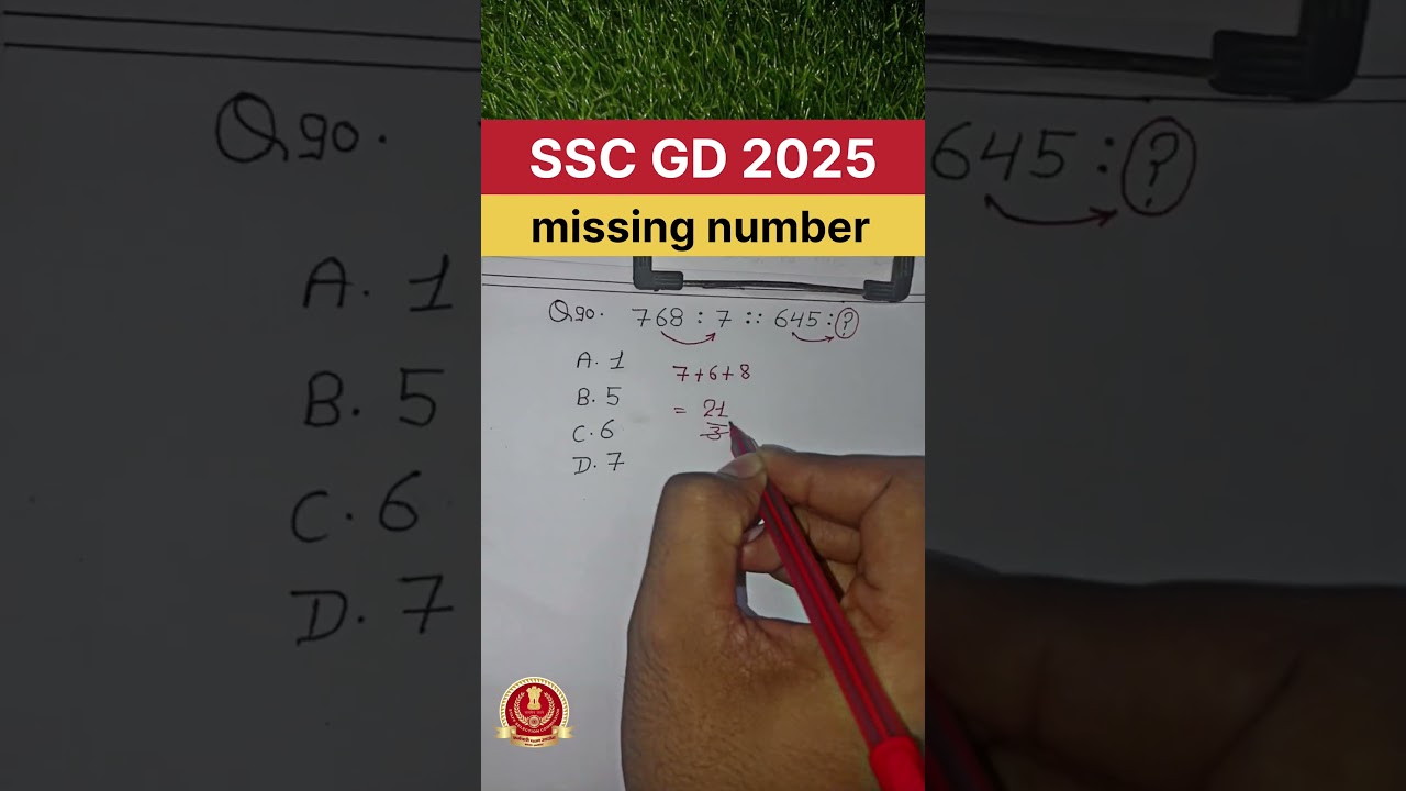 SSC GD REASONING PRACTICE QUESTIONS..2025 #ssc #ssccgl #sscgd #trending #shorts #like #youtubeshorts