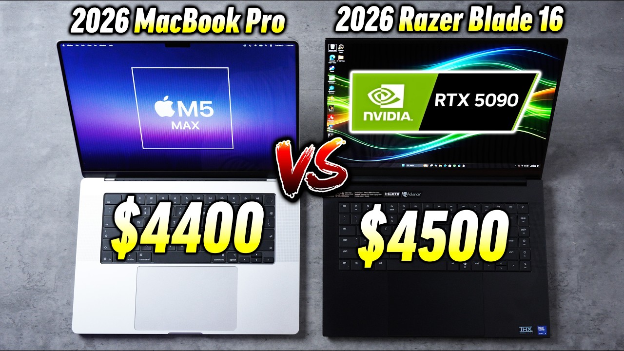 M5 Max vs Razer Blade 16 - How is THIS Possible?!
