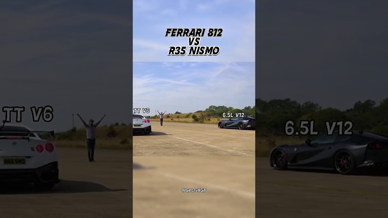 Ferrari 812 vs GTR R35 Nismo 🏎️