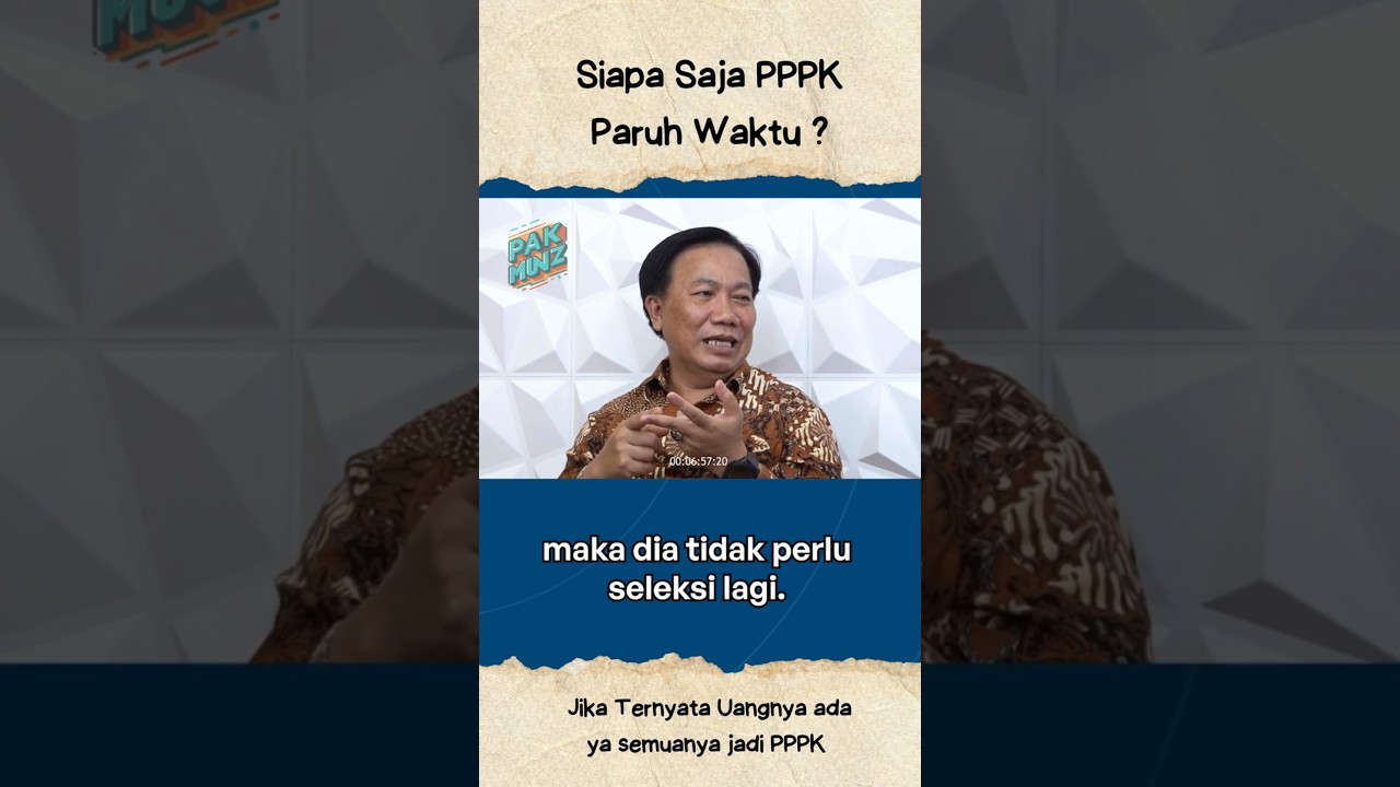 Siapa Saja Yang Masuk PPPK Paruh Waktu ?