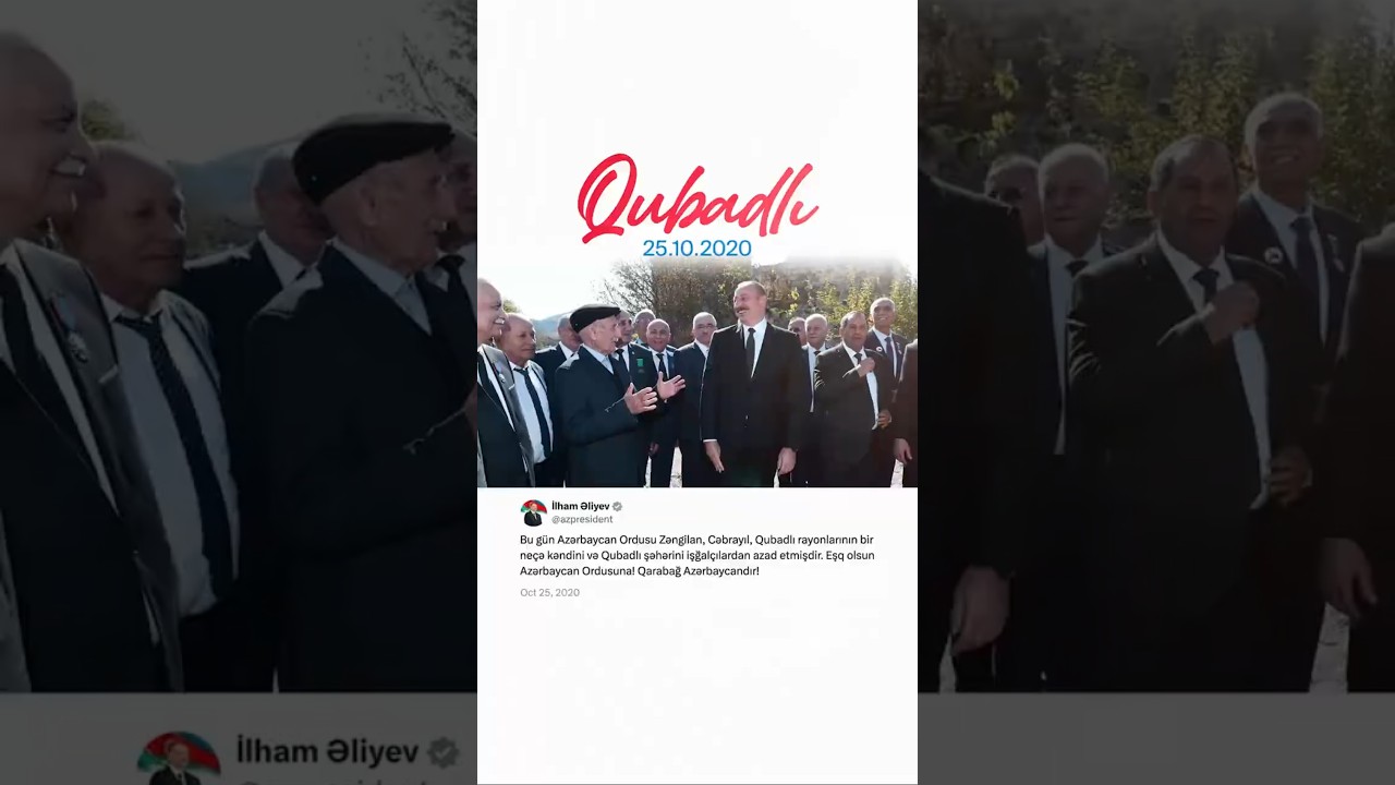 Ильхам Алиев отметил годовщину освобождения Губадлы 🏙️