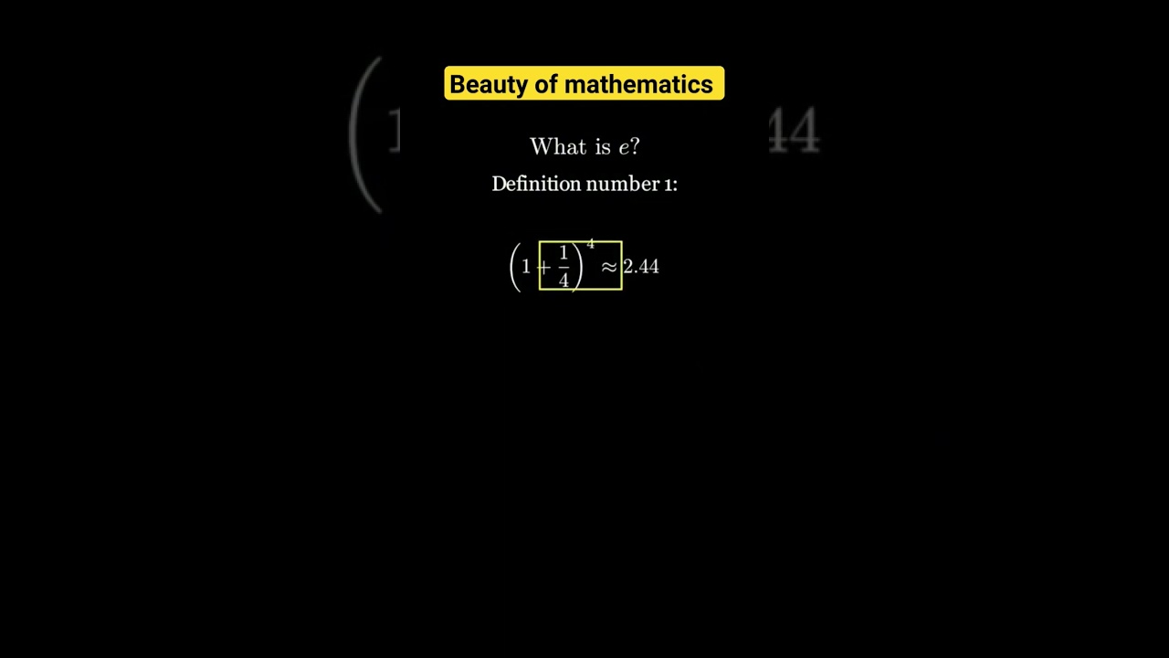 Understanding Euler's Number: The Significance of e in Mathematics