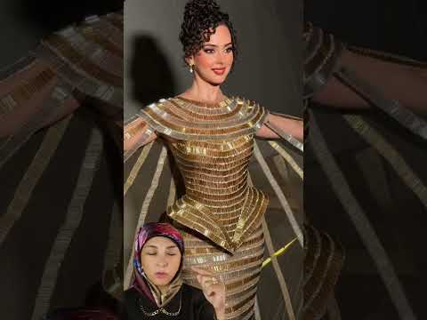 فستان شرين احمد طارق الرهيب بتاع افتتاح المتحف المصري الكبير 