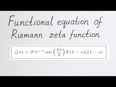 Functional equation of Riemann zeta function