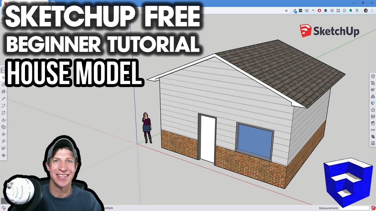 SketchUp Free: Building a House Model 🏠 - Lesson 2