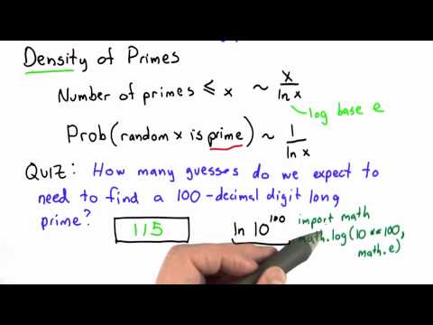 Density Of Primes Solution - Applied Cryptography