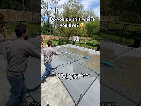 It’s time to say goodbye 😢 #backyard #pool