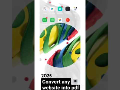 How to convert website into pdf 2025 | (chrome and mobile) #shorts #pdf