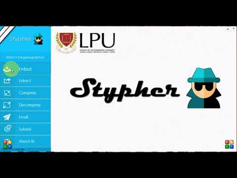 Stypher Steganography using LSB and deflate algorithm