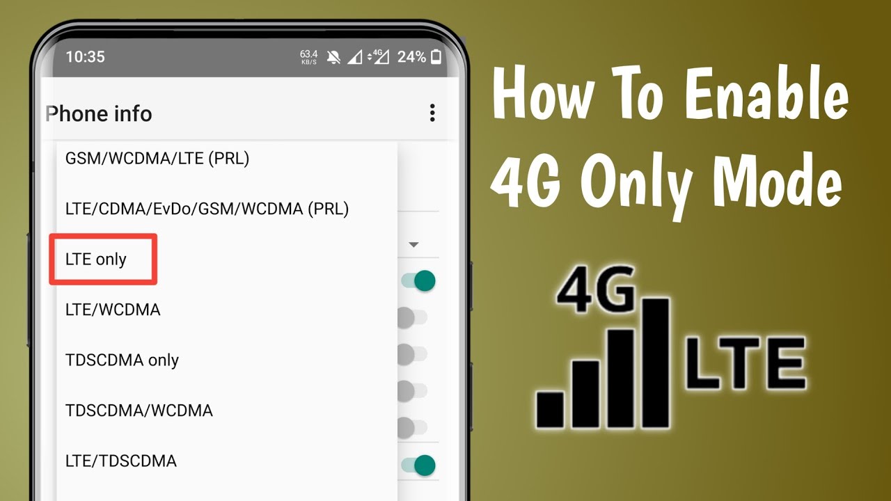 Enable 4G LTE Only Mode on Android (2022) 📱