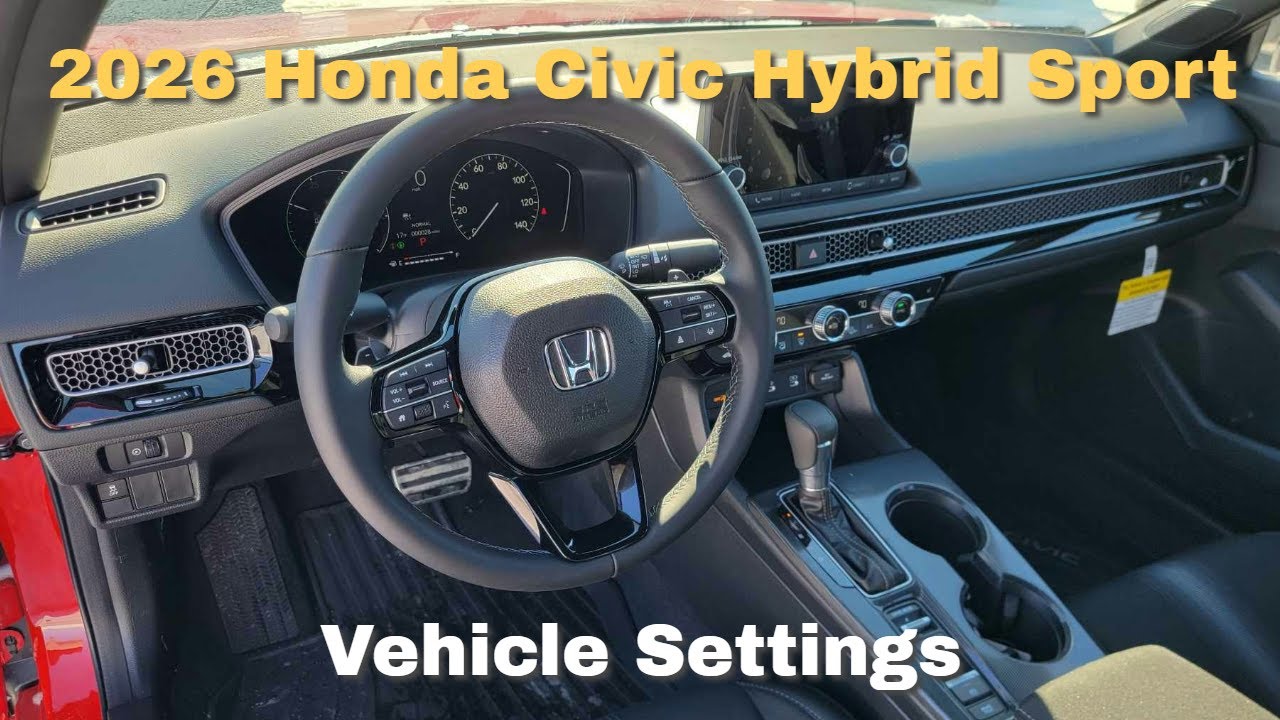 Honda Civic: Essential Vehicle Settings Guide 🚗