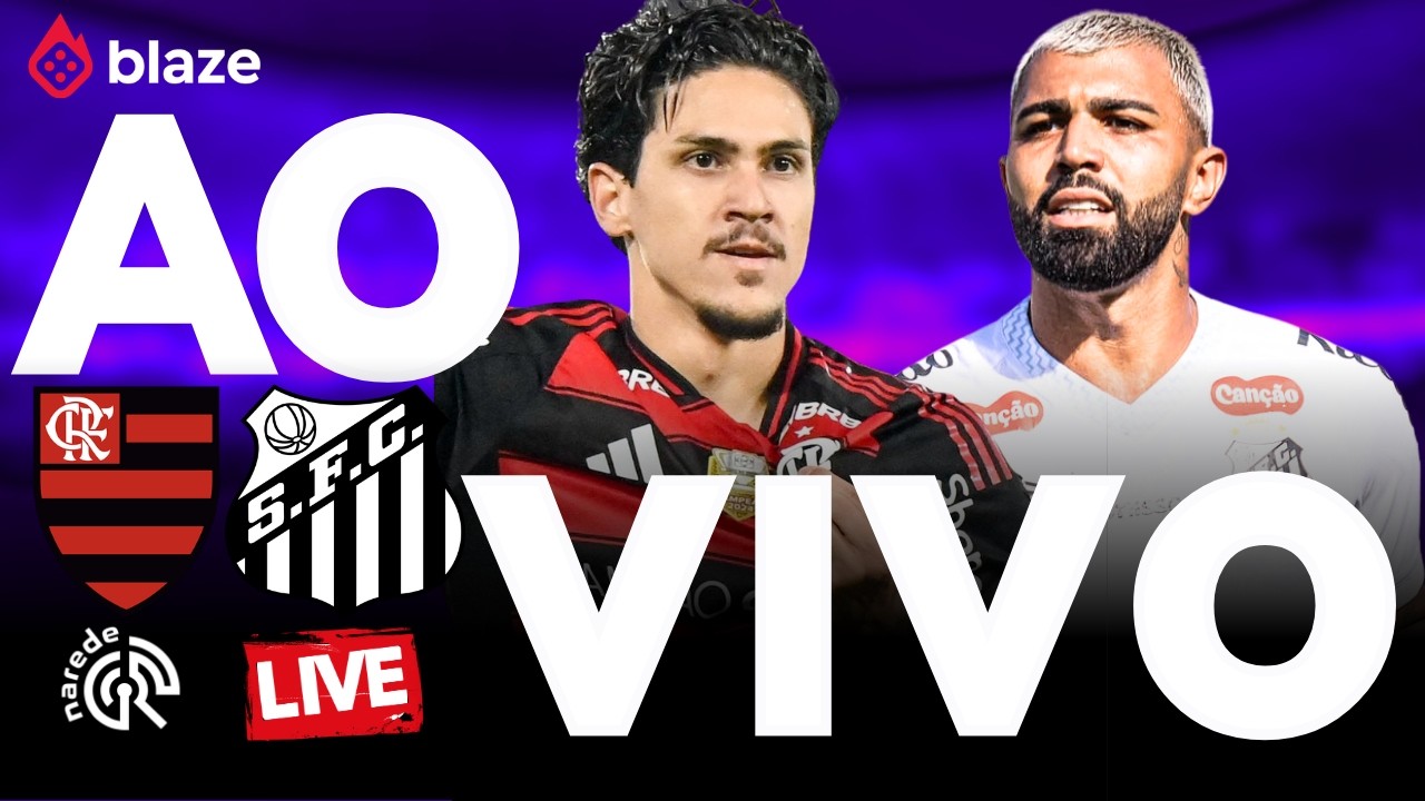 Flamengo x Santos ao Vivo 🔴 Hoje | Brasileirão 2026