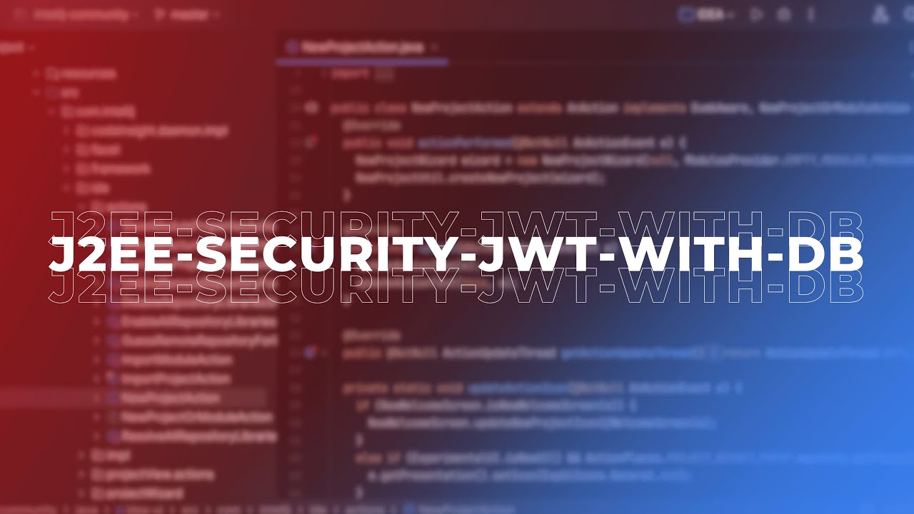 J2EE Security with JWT & DB Demo π