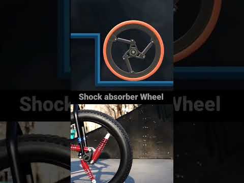 New innovation bicycle shock absorber wheel suspension process #technology #automobile #tech #bike