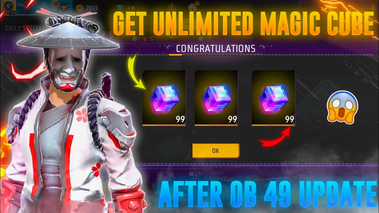 Unlimited Magic Cubes After OB49 Update in Free Fire✨