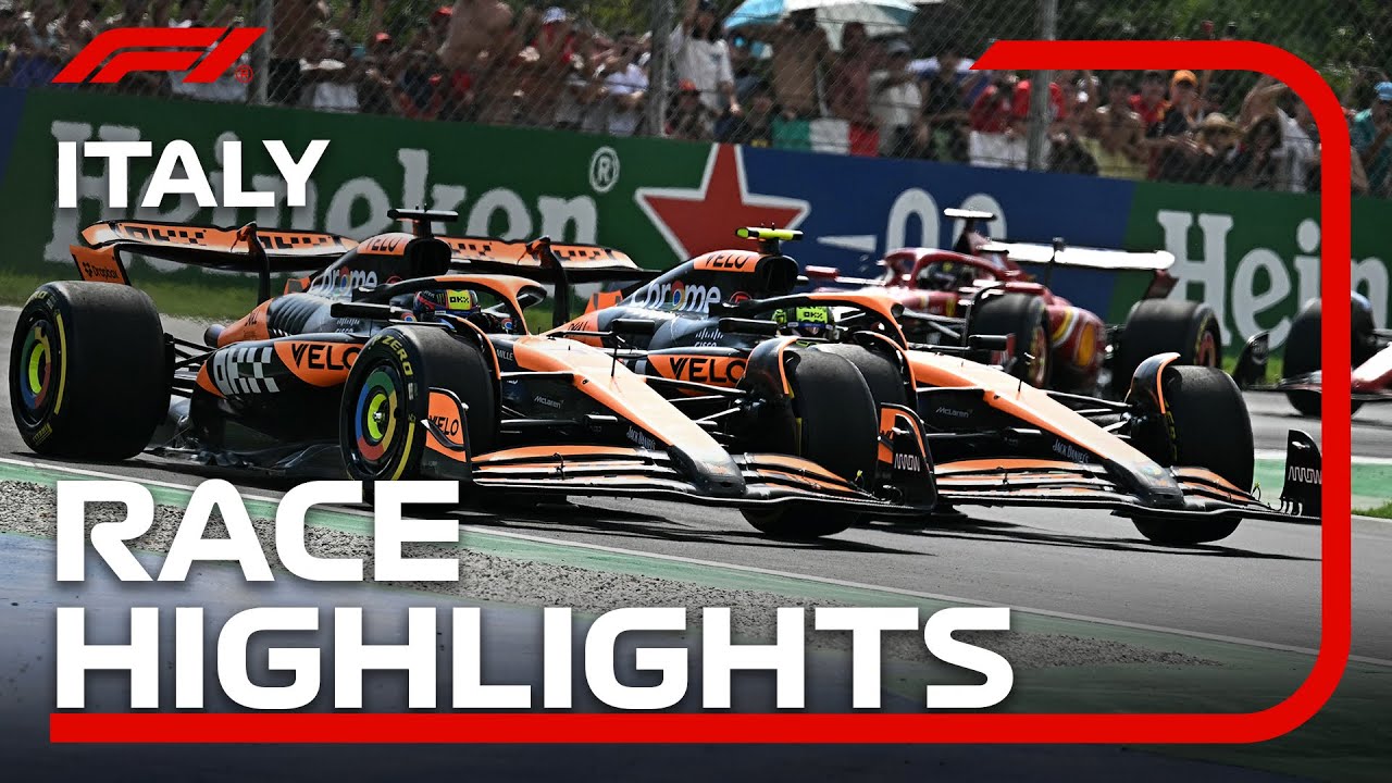 2024 Italian Grand Prix Highlights 🚥 | Epic Moments & Race Drama