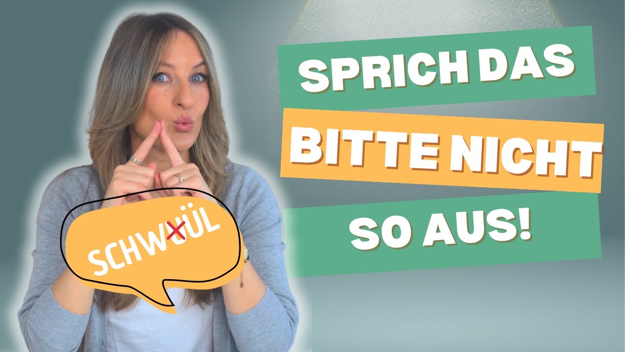 Deutsche Aussprache verbessern in 20 Min 🎙️