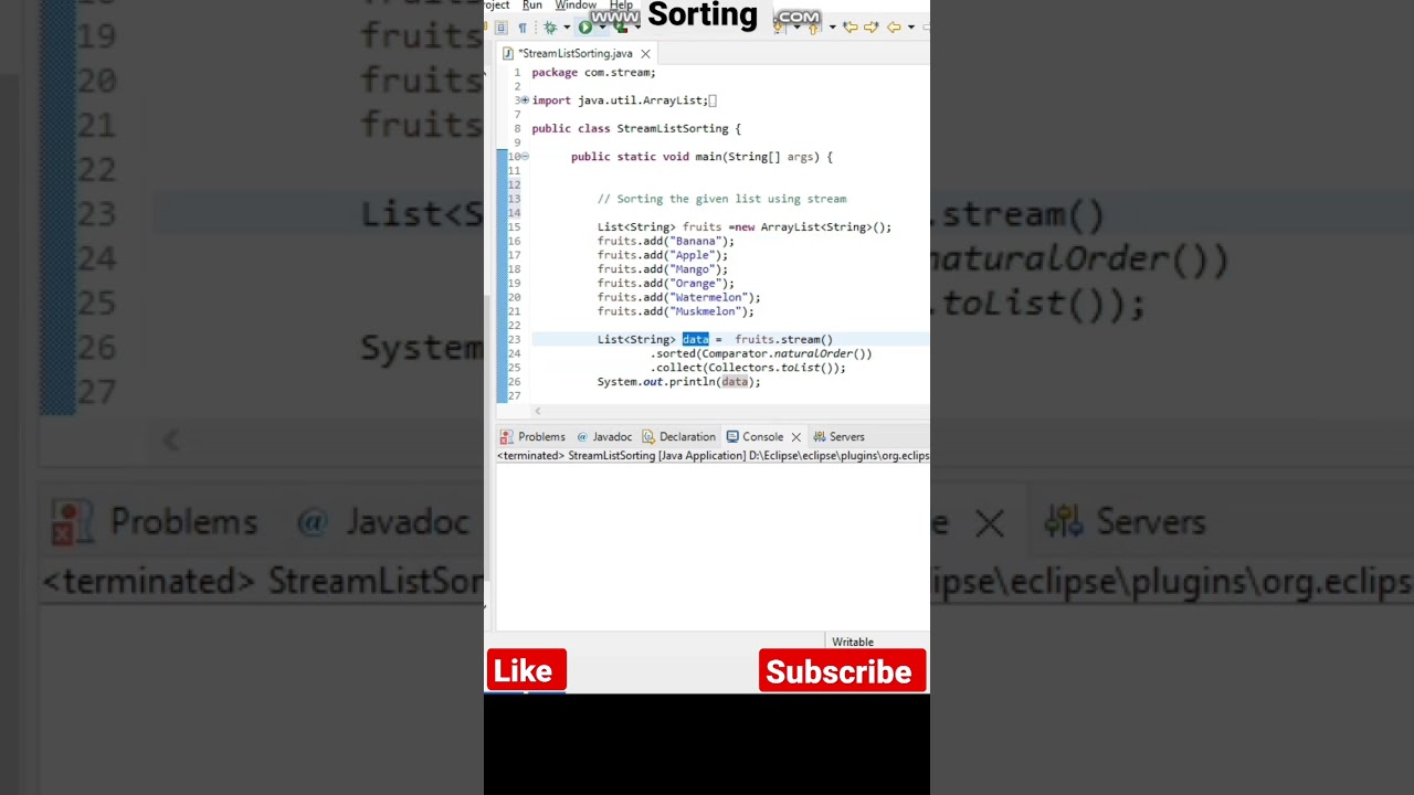 Java 8: Sorting Lists with Streams 📝