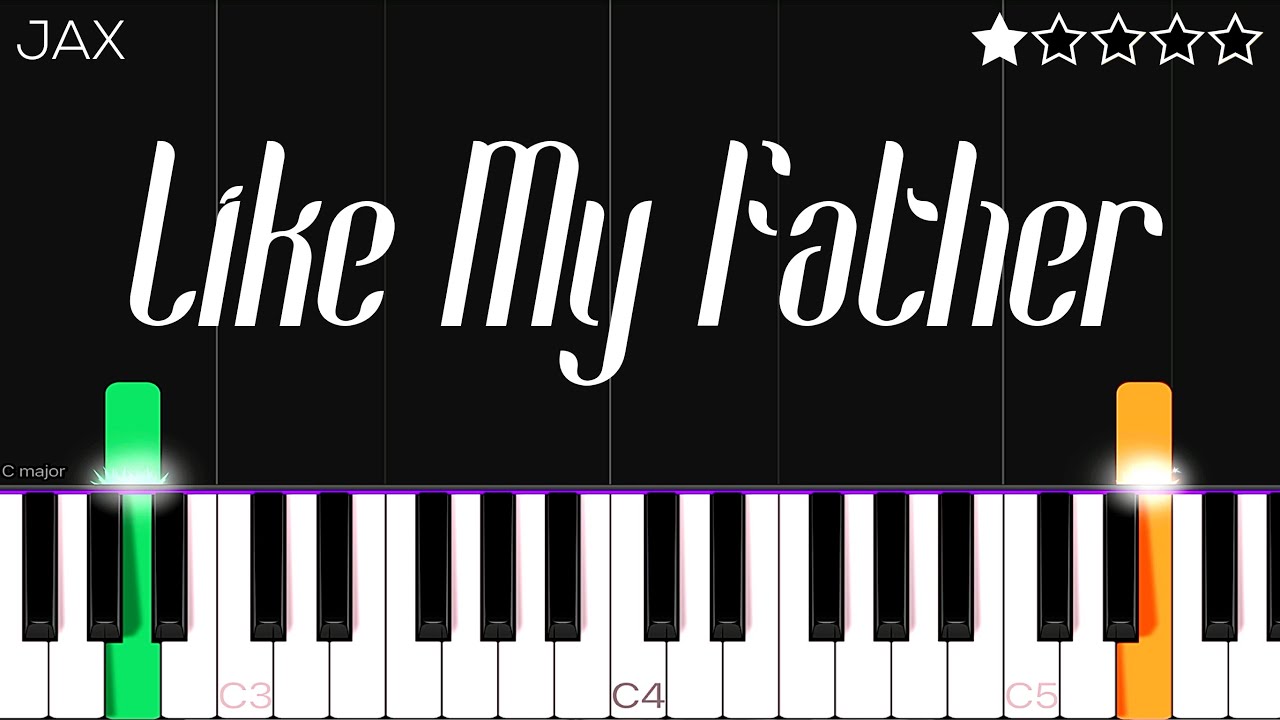 Jax - Like My Father | Easy Piano Tutorial for Beginners 🎹