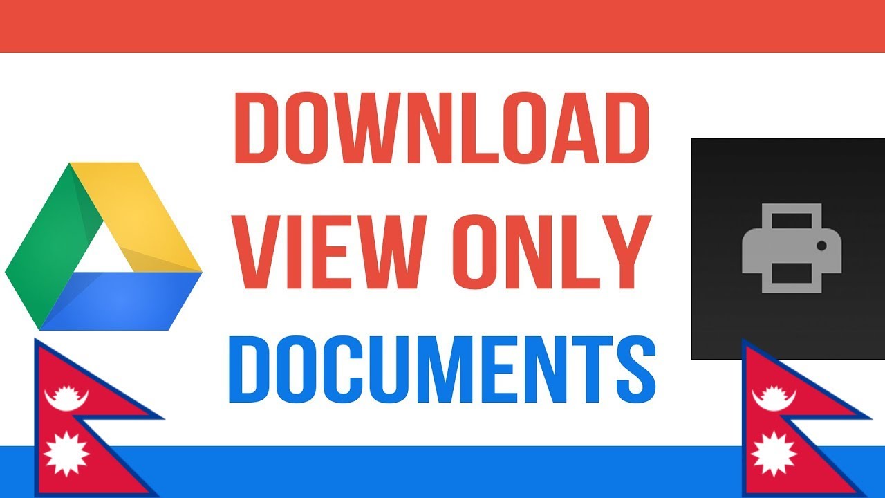 How to Download View-Only PDFs from Google Drive