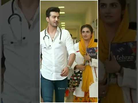 Hiba Bukhari and shahzad Sheikh romantic status | mere humnaseen ❤️ #lovestatus #ost #hiba #shorts
