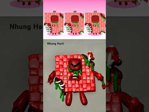 OMG 😳 | I made Sprunki Numberblocks 100 but he got infected 🥶 #sprunki #numberblocks #clay