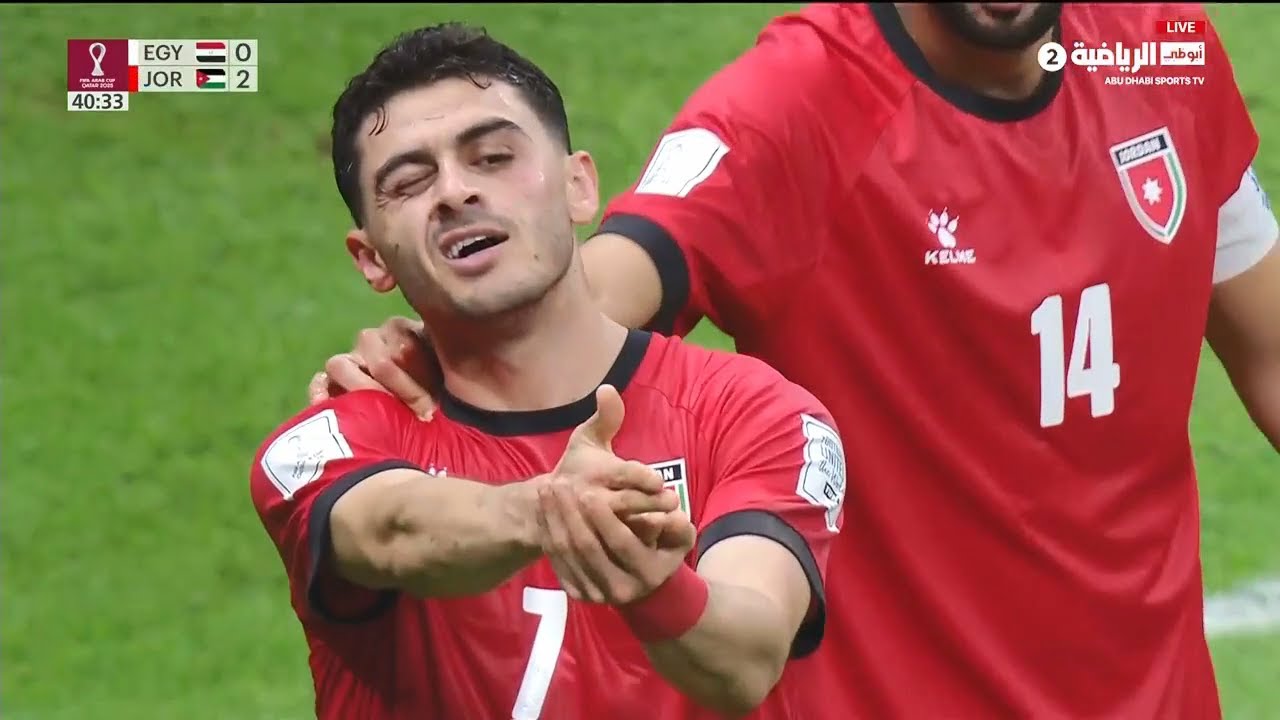 ملخص مباراة الأردن ومصر 3-0 ⚽