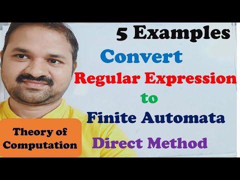 Conversion of Regular expression to Finite Automata using Direct Method || Theory of computation