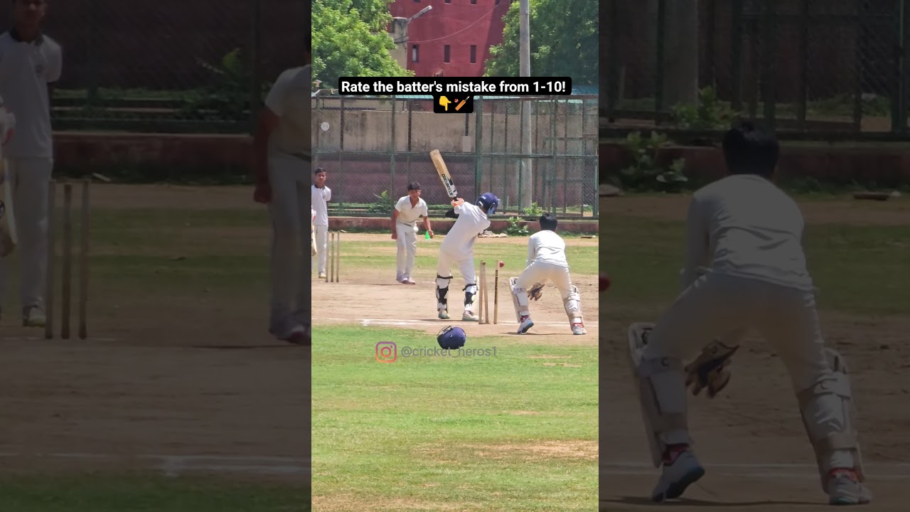 Rate the batter's mistake from 1-10!#cricket #shorts #shiv #india #cricketlover #short #live #dubai