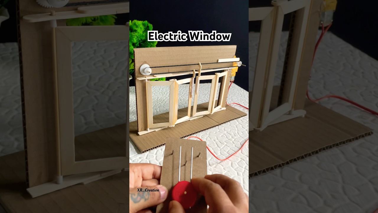 Easy Electric Window Project with a DC Motor ⚡