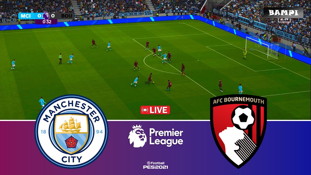 🔴 Live: Manchester City vs Bournemouth | Premier League 25/26 Simulation Gameplay