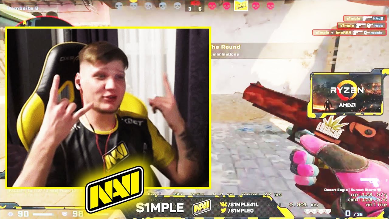 Лучшие моменты S1MPLE в CS:GO 🎮