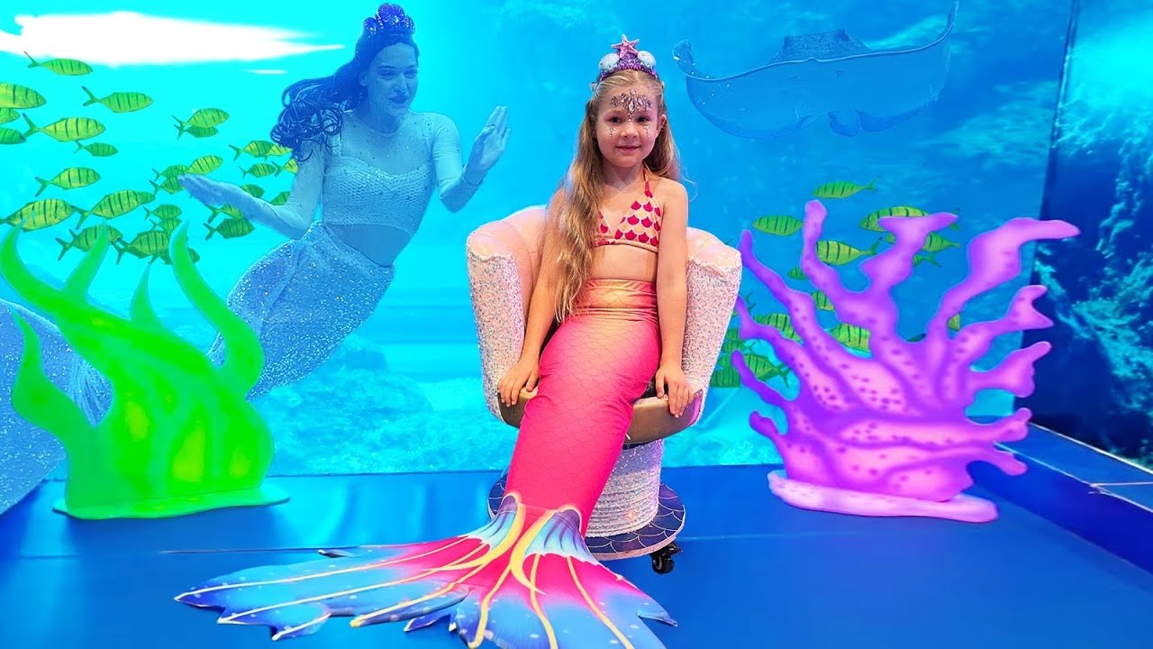 Diana & Roma's Magical Mermaid Makeover in Dubai 🧜♀️