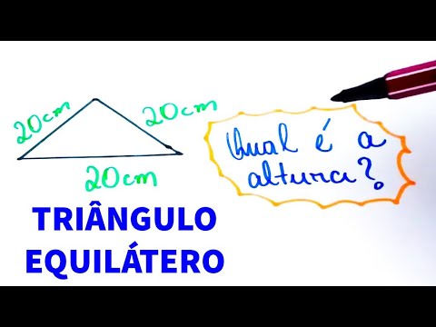 🚨 SOS MATEMÁTICA BÁSICA ✅ ALTURA DE UM TRIÂNGULO EQUILÁTERO