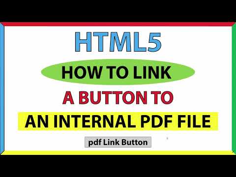 How To Link A Webpage Button To An Internal PDF Document Using HTML