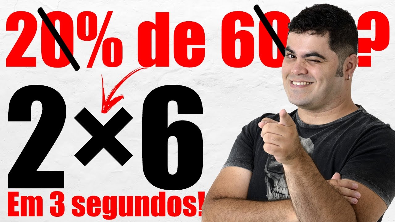 Cálculo de Porcentagem Rápido e Prático em 3 Segundos