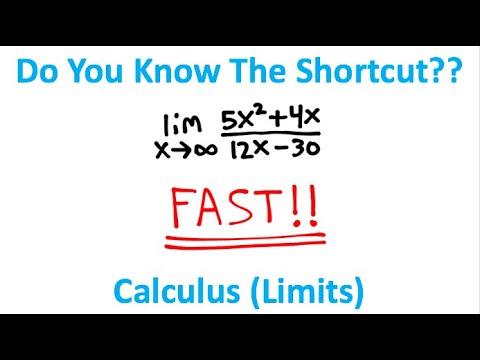 Infinite Limit Shortcut!! (Calculus)