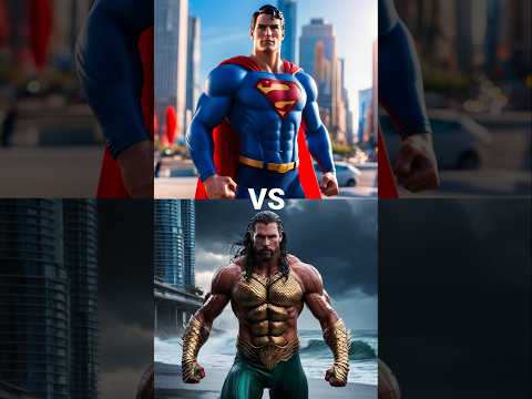 Superman vs Aquaman (batman, wonder woman, flash, giant) #superman #dc #ai #batman #aquaman