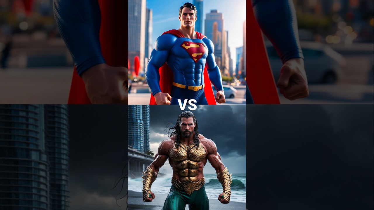 Superman Battles Aquaman: Epic DC Showdown 🌊