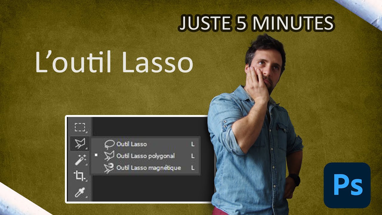 Lasso Tool - Photoshop en 5 min ⏱️