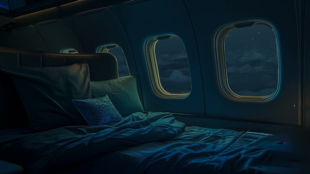 No Ads Airplane White Noise for Deep Sleep 🌙