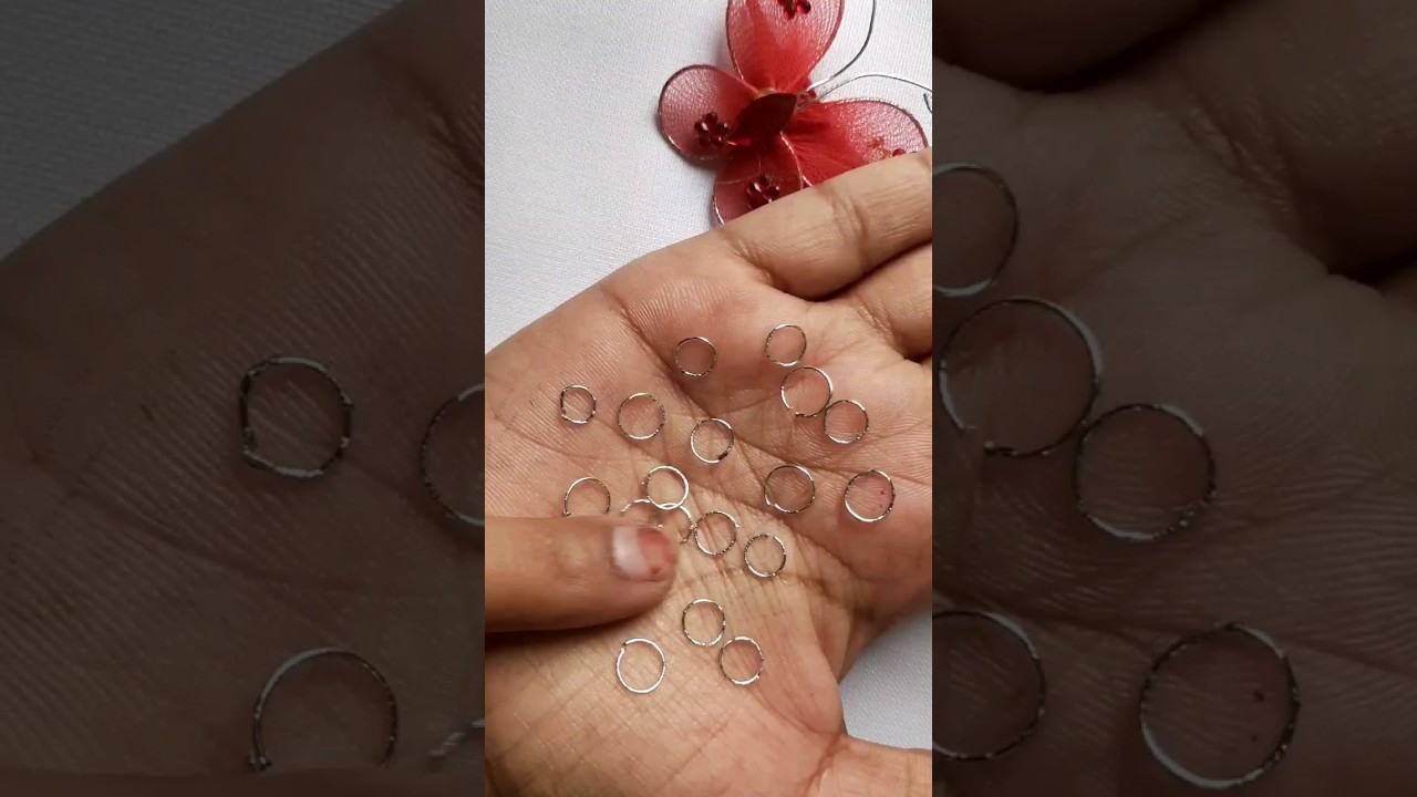 How To Make Jump Rings At Home #shortsvideo#shorts#youtubeshorts#viral#diy#jumpring @craftysapnaa