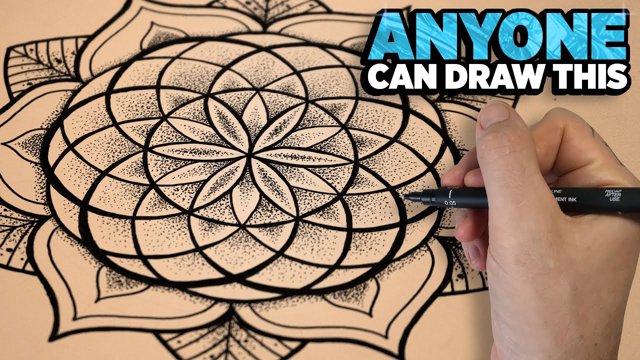 Learn to Draw a Beautiful Mandala with This Easy Step-by-Step Guide βοΈ