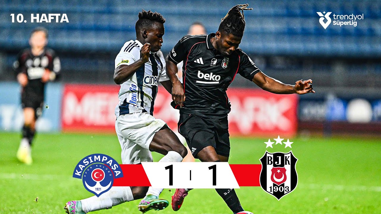 Kasımpaşa vs Beşiktaş 1-1 | Süper Lig 2025/26 Highlights ⚽