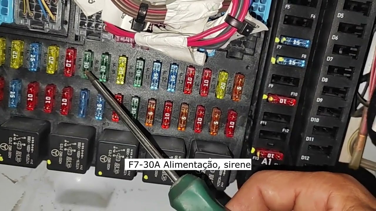 Fusíveis e Relés do Mercedes-Benz Actros 2546 🚛