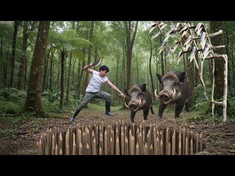 Into the wild: CEO Trieu Khang sets traps deep in the forest and confronts fierce wild boars