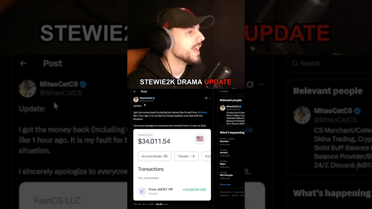 Stewie2K Drama in CS2 Update 💥
