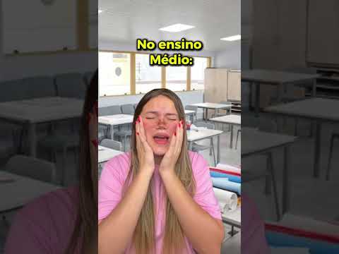 ENSINO FUNDAMENTAL VS ENSINO MÉDIO # #criancaeadolescente #escolamemes #escola #alunos #tiposdealuno