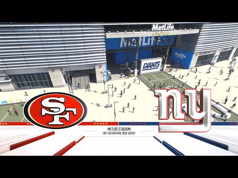 Madden NFL 26 - San Francisco 49ers Vs New York Giants PS5 Simulation Week 9 (Updated Rosters)